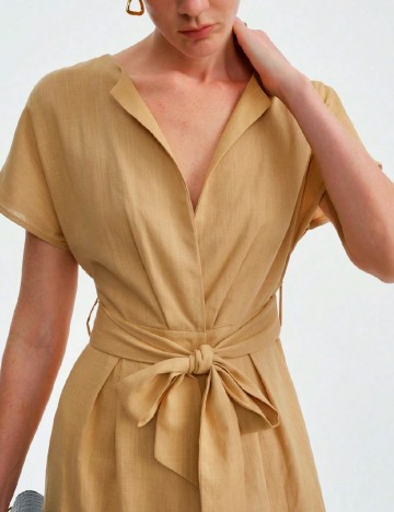 Rochie medie SHEIN, maro deschis