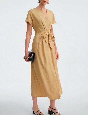 Rochie medie SHEIN, maro deschis