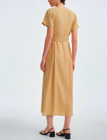Rochie medie SHEIN, maro deschis