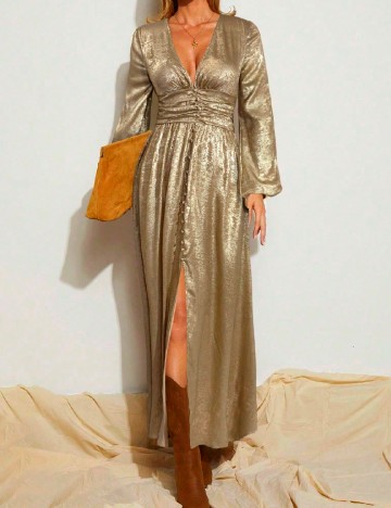 Rochie lunga SHEIN, auriu