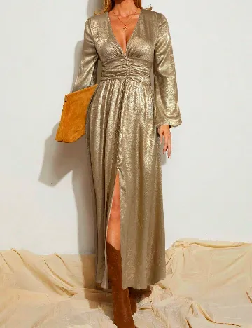 Rochie lunga SHEIN, auriu