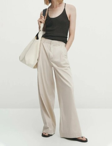 Pantaloni Massimo Dutti, bej
