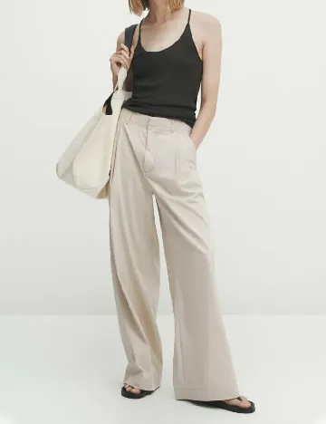Pantaloni Massimo Dutti, bej