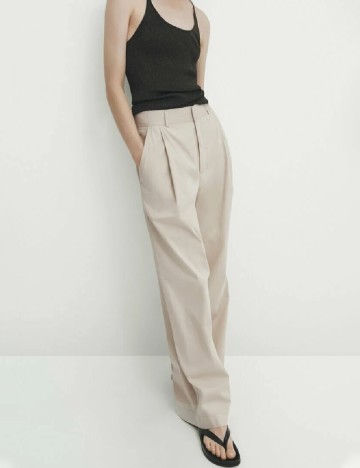 Pantaloni Massimo Dutti, bej