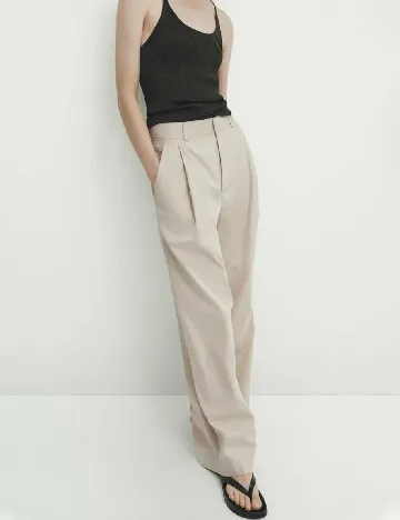 Pantaloni Massimo Dutti, bej