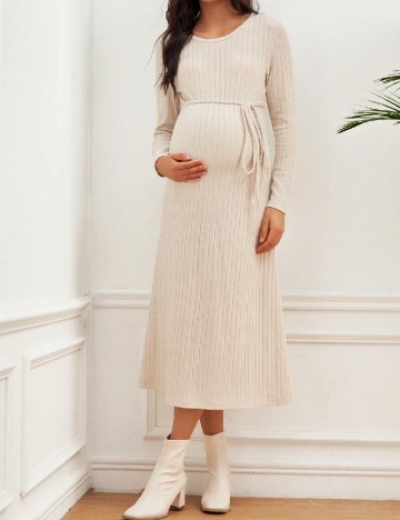 Rochie medie SHEIN Maternity, bej