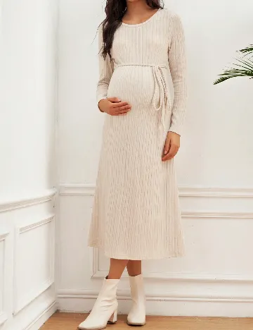 Rochie medie SHEIN Maternity, bej