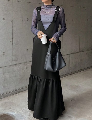 Sarafan Friful, negru