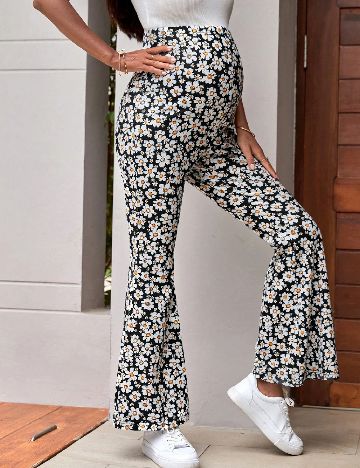 Pantaloni SHEIN Maternity, floral print