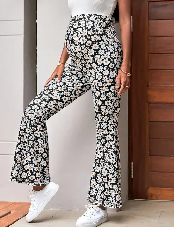 Pantaloni SHEIN Maternity, floral print