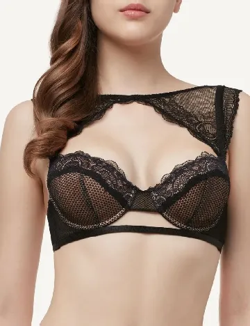 Sutien Intimissimi, negru/crem