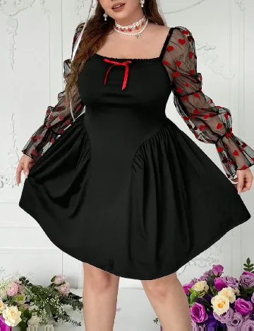 Rochie scurta SHEIN CURVE, negru