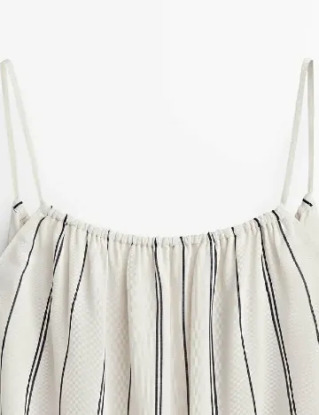 Top Massimo Dutti, ecru