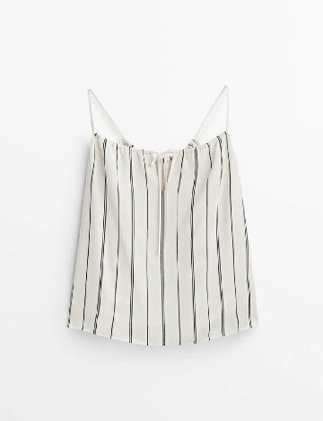Top Massimo Dutti, ecru