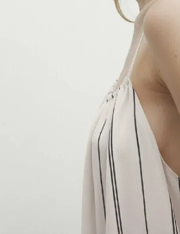 Top Massimo Dutti, ecru