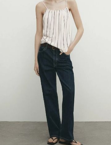 Top Massimo Dutti, ecru