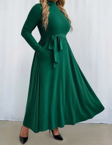 Rochie lunga SHEIN CURVE, verde