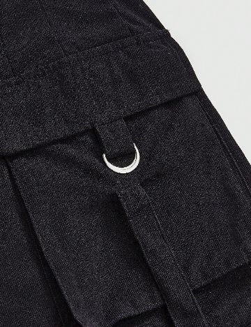Pantaloni scurti Romwe Plus Size, negru