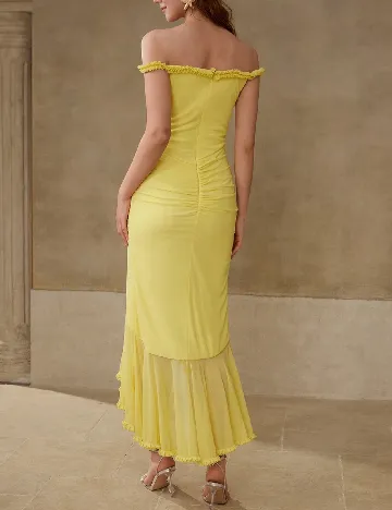 Rochie medie MOTF, galben