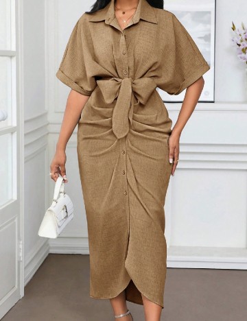 Rochie lunga SHEIN, maro