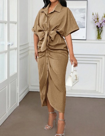 Rochie lunga SHEIN, maro