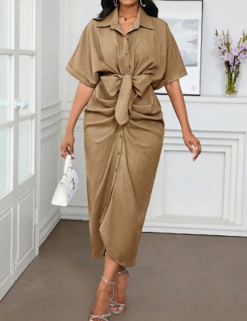 Rochie lunga SHEIN, maro