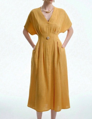 Rochie medie SHEIN, portocaliu