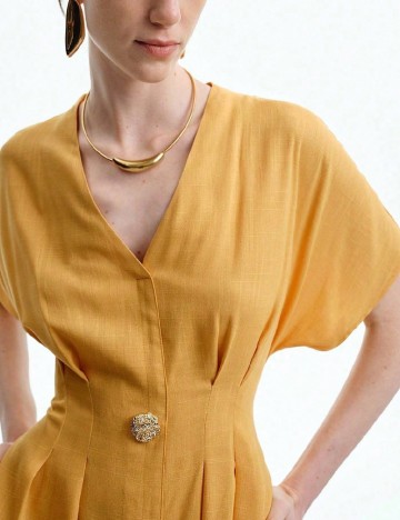Rochie medie SHEIN, portocaliu