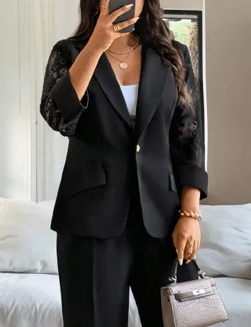 Sacou SHEIN CURVE, negru