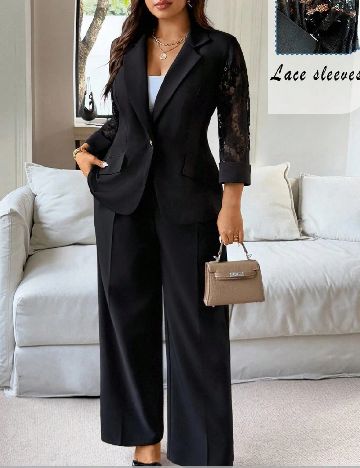 Sacou SHEIN CURVE, negru