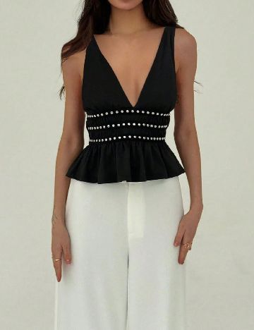 Top SHEIN, negru