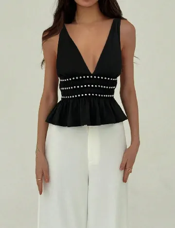 Top SHEIN, negru