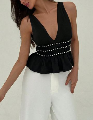 Top SHEIN, negru