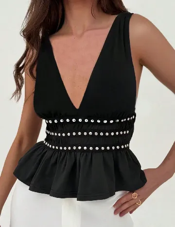 Top SHEIN, negru