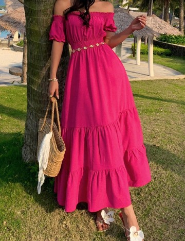 Rochie lunga SHEIN, roz