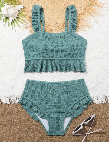 Costum de baie Shein Kids, albastru