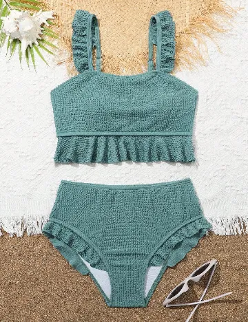 Costum de baie Shein Kids, albastru