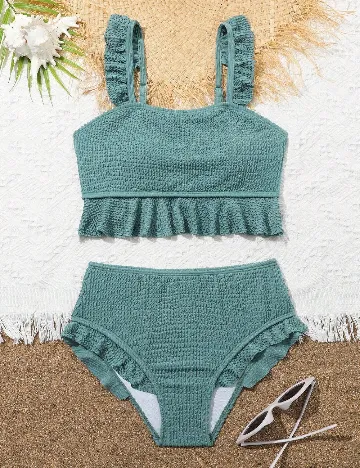 Costum de baie Shein Kids, albastru
