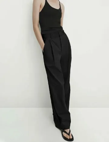 Pantaloni Massimo Dutti, negru