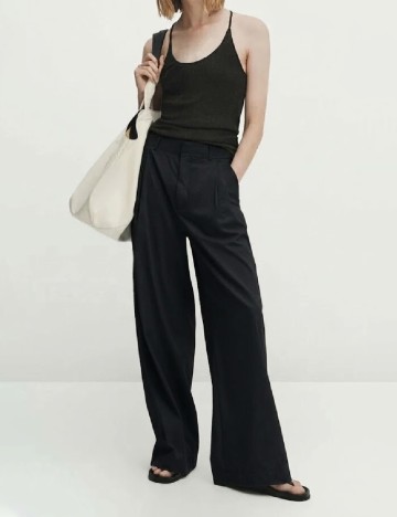 Pantaloni Massimo Dutti, negru