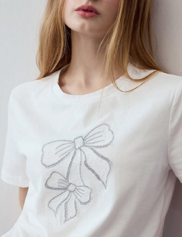 Tricou MOTF, alb