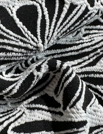 Costum de baie SHEIN, negru/alb