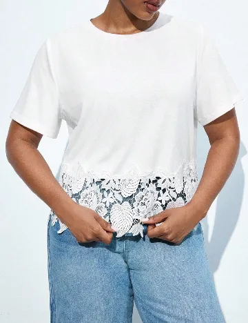 Tricou SHEIN CURVE, alb