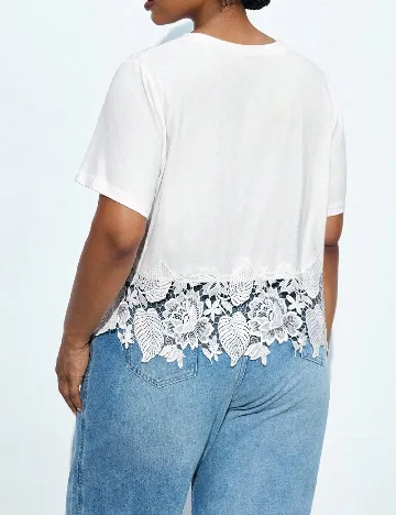 Tricou SHEIN CURVE, alb