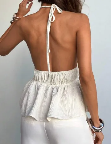 Top SHEIN, ecru