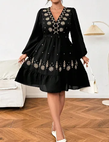 Rochie scurta SHEIN CURVE, negru