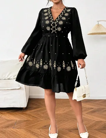 Rochie scurta SHEIN CURVE, negru