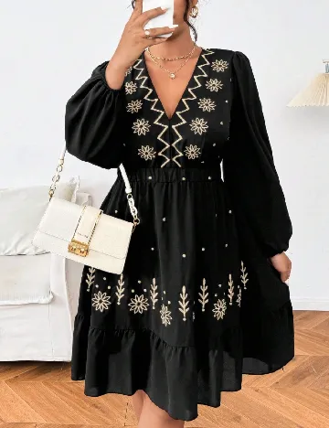 Rochie scurta SHEIN CURVE, negru