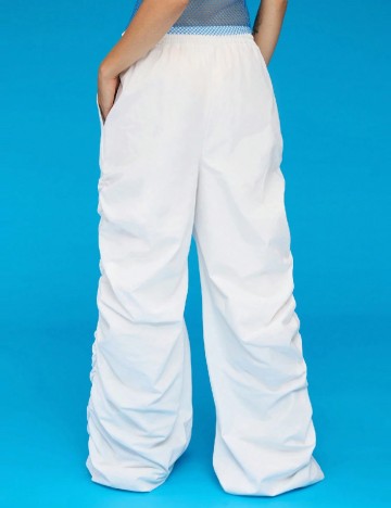 Pantaloni Courez, alb