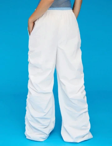 Pantaloni Courez, alb